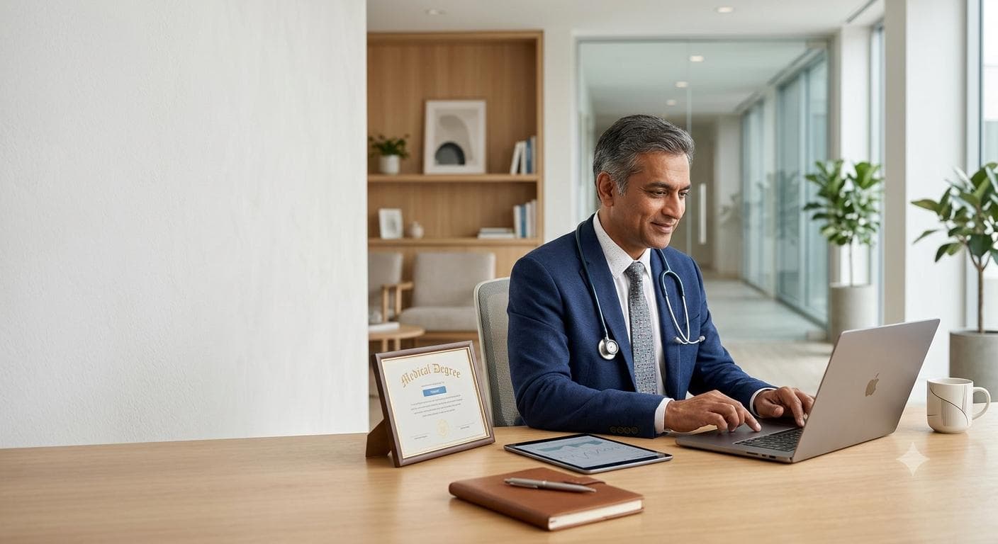 A doctor at their clinic